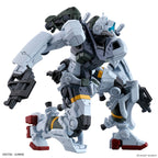 Model kit Bandai 1/144 HG Gelgoog GQ Bocata: action figure robot mecha bianco e grigio in posa dinamica su fondo bianco.