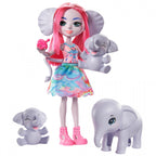 Enchantimals -Bambola Esmeralda l'Elefante Insieme agli Amici Elefanti