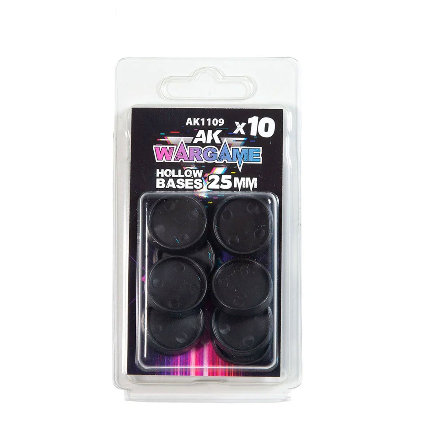 AK Interactive: Wargame Bases 40mm Round Slotted (x5) - Basi  per Miniature