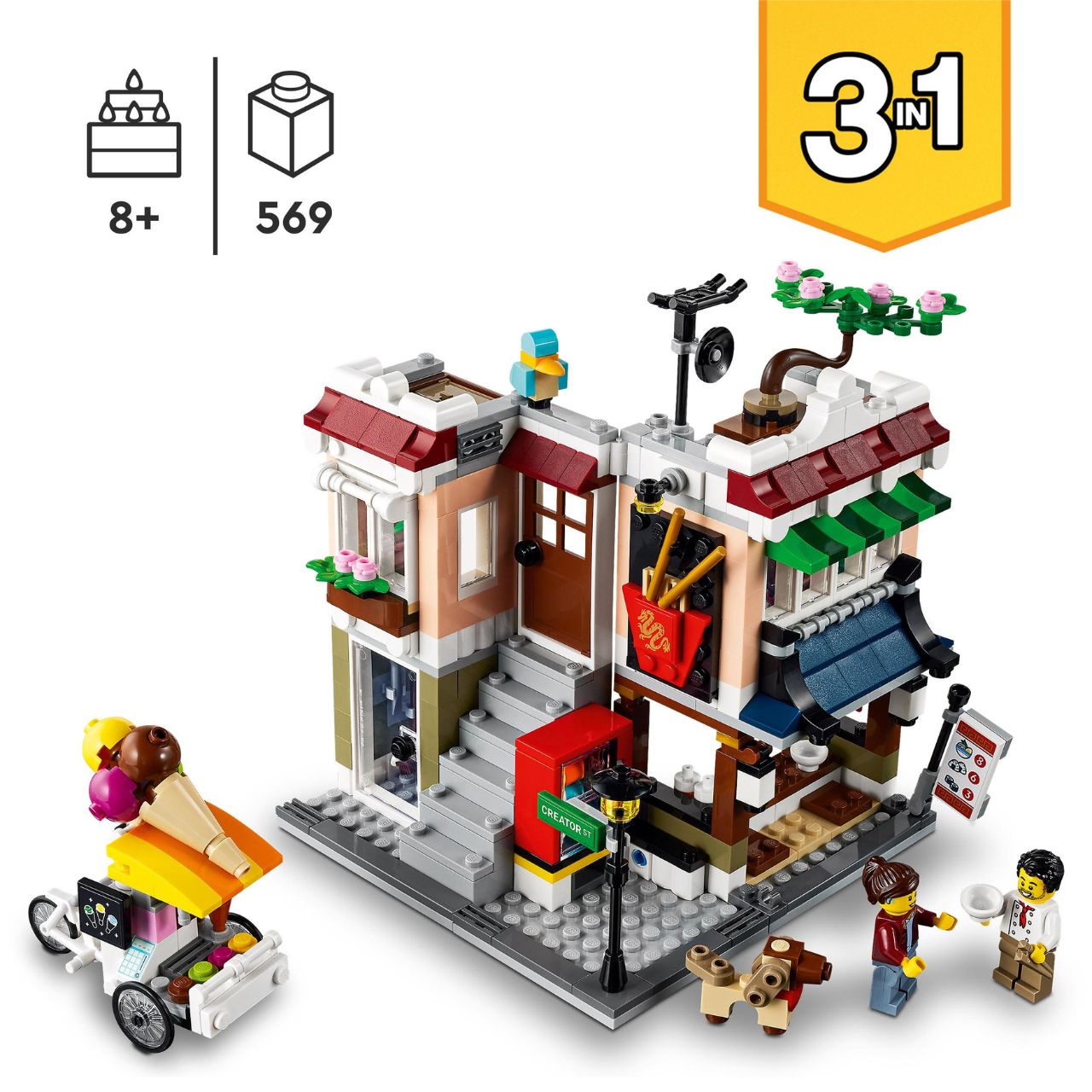 LEGO Creator - 31131 - Ristorante Noodle in centro (3 in 1)