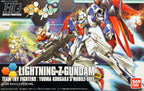 Confezione del model kit Bandai HG 1:144 Lightning Z Gundam con illustrazione del robot da combattimento.
