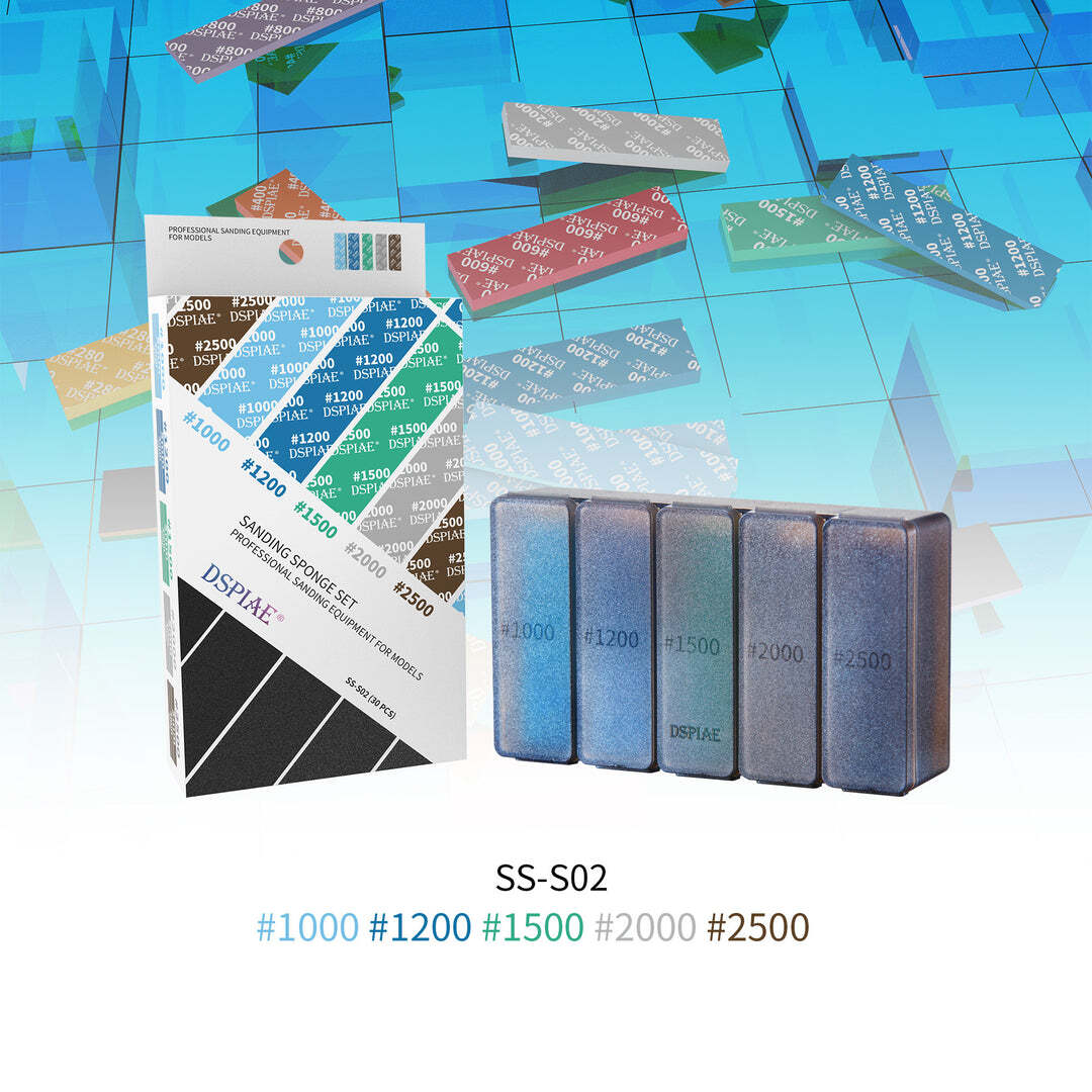DSPIAE SS-S01 SS-S02 Sanding Sponge 30pcs Carta Vetrata Spugnette Abrasive NEW