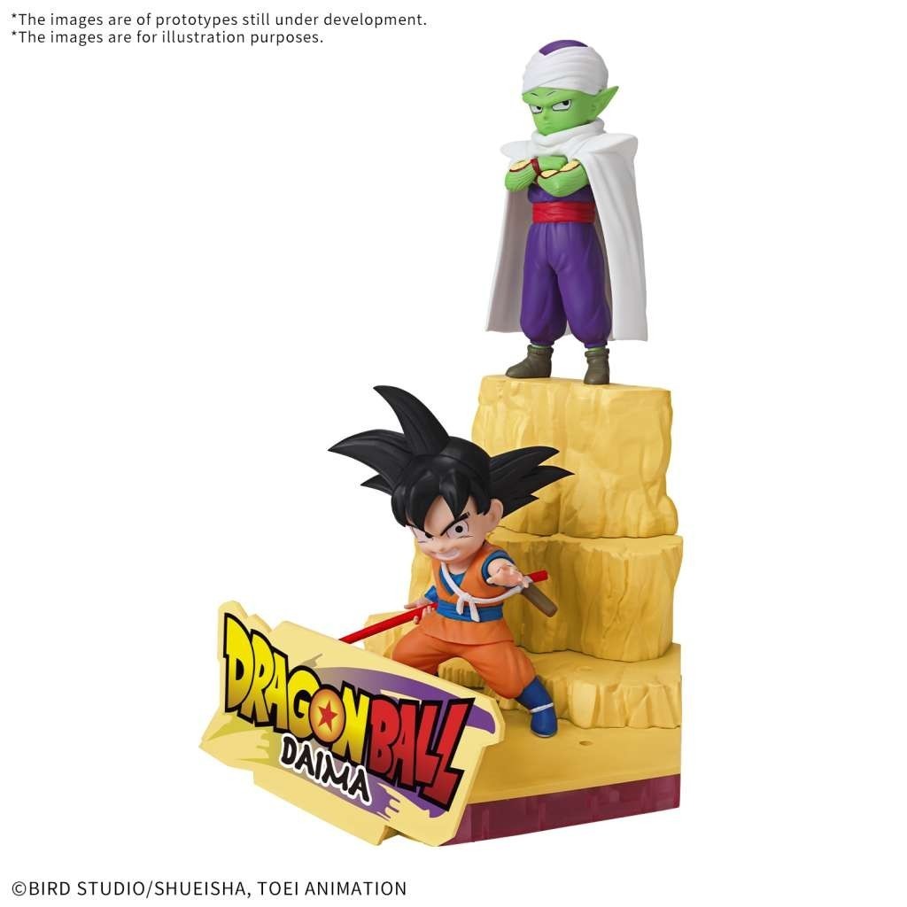 DRAGON BALL DAIMA Diorama Son Goku & Piccolo Bandai Model Kit NEW Nuovo