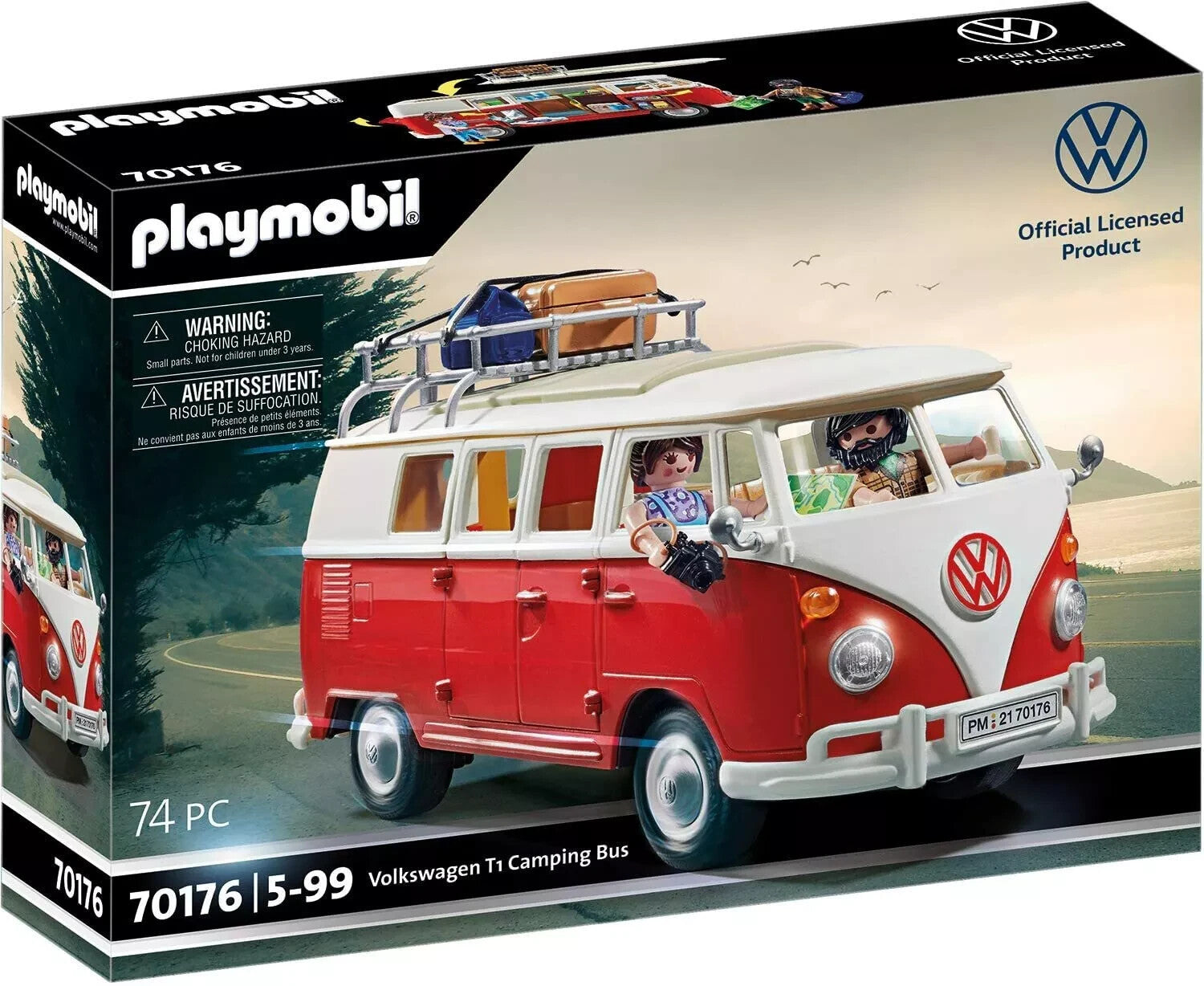Playmobil VW Volkswagen  T1 Camping Bus Van Vintage 70176  Nuovo Sigillato NEW