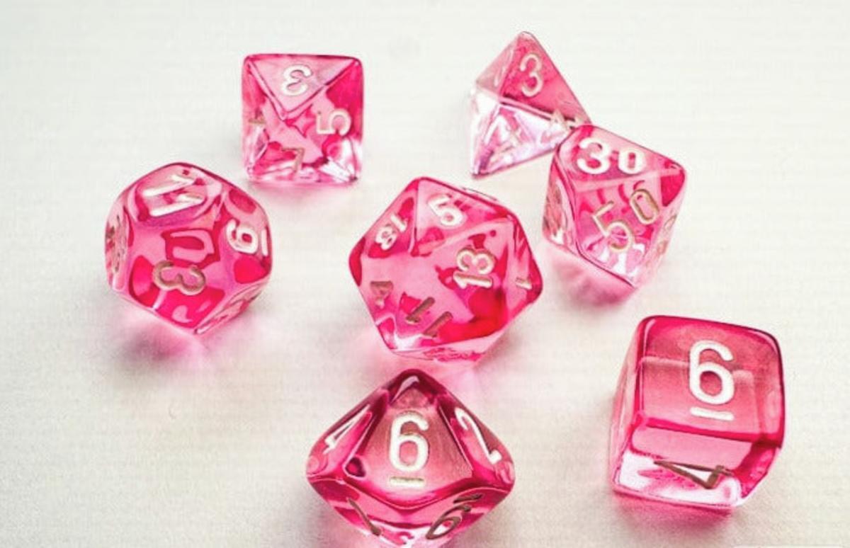 Chessex Mini Dadi Poliedrici 7 Die Set Da Gioco Ruolo Gioco da Tavolo Nuovo NEW