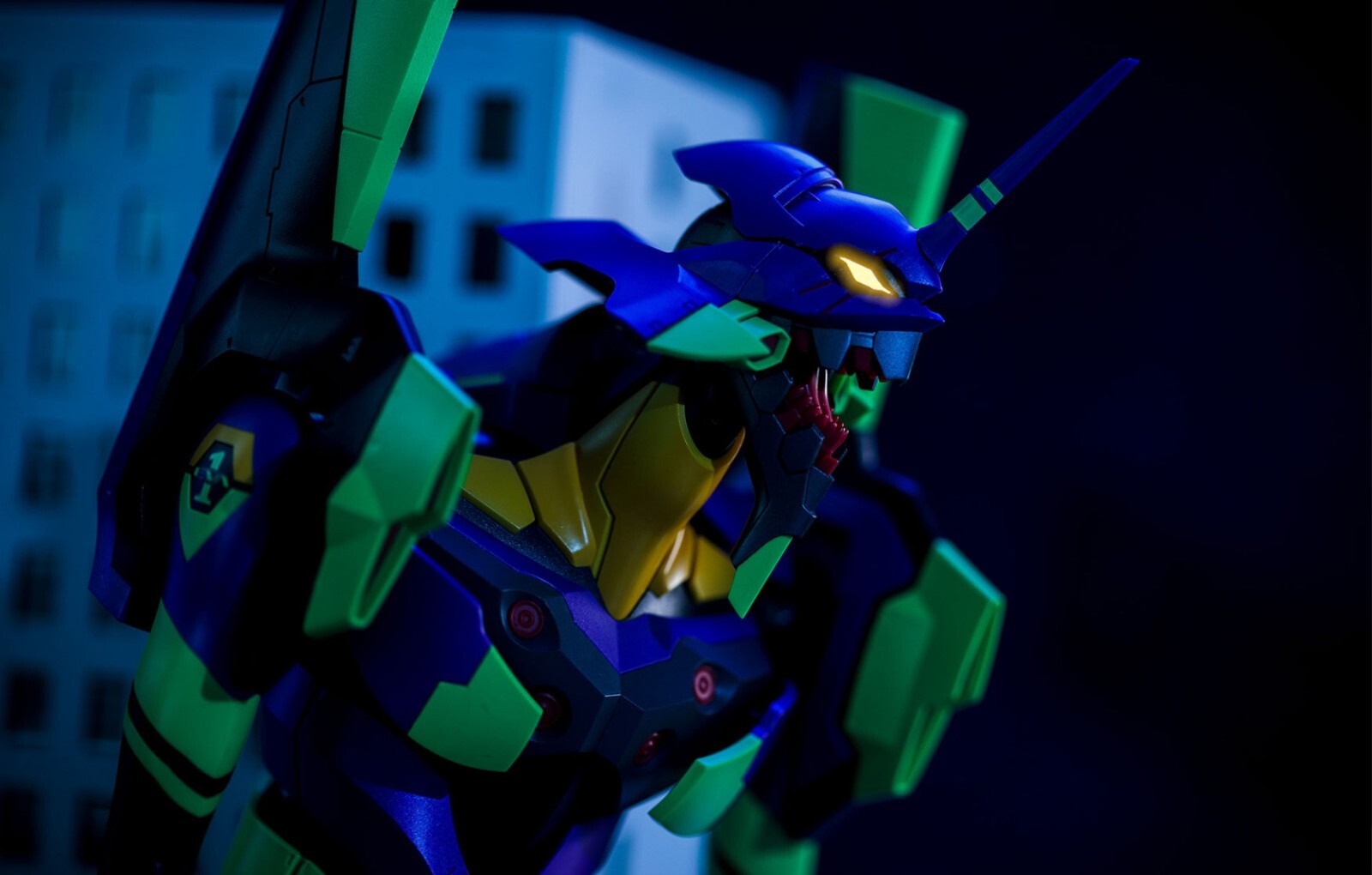 Meng Model MCH001L Evangelion Unit-01 Pre-Colored Model Kit Nuovo NEW 47cm Led