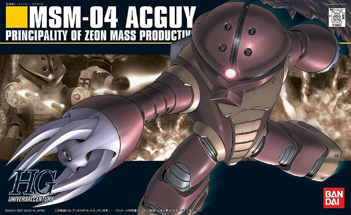 GUNDAM 1/144 MSM-04 ACGUY Model Kit HG #078 Bandai Gunpla Nuovo NEW