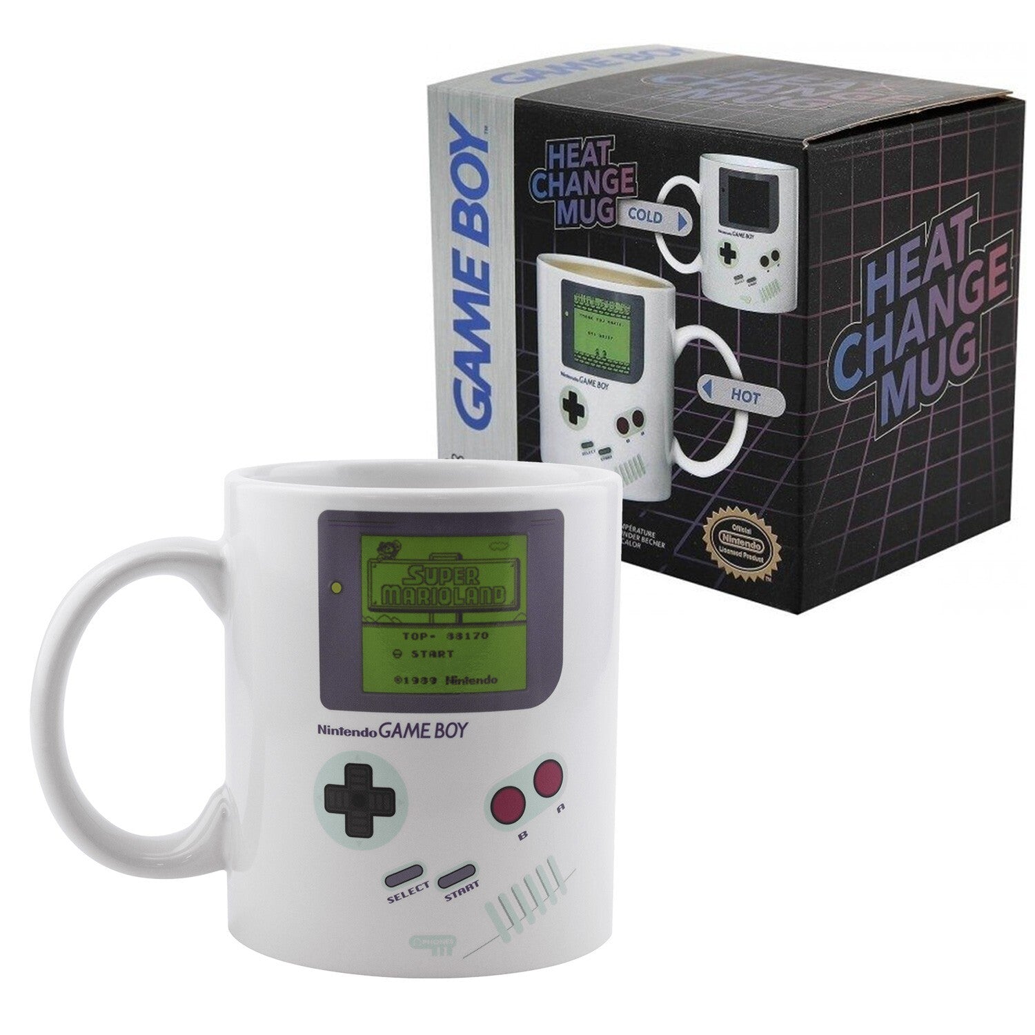 Tazza Cambia Colore Nintendo Game Boy Heat Change Mug Nuova NEW Geek Nerd Gift