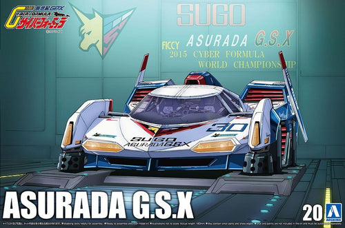 AOSHIMA Cyber Formula 1/24 Sugo Asurada G.S.X Model Kit da assemblare NUOVO New