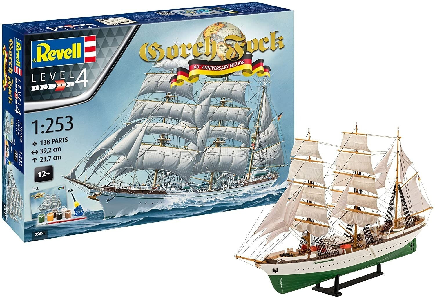 Revell 05695 Gorch Fock Nave Scuola a Vela 1:253 Kit Modellismo Navale Nuovo NEW