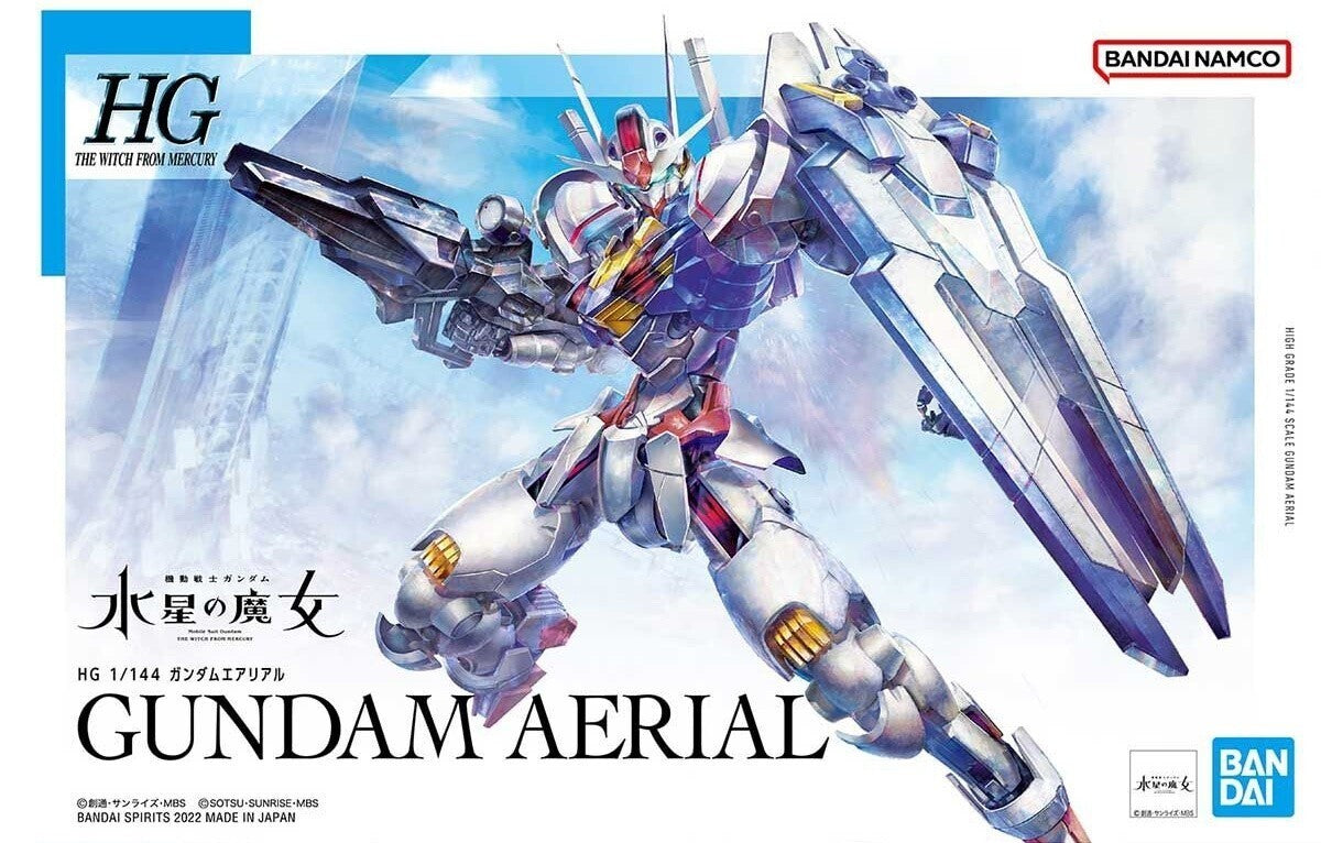 GUNDAM 1/144 GUNDAM AERIAL Model Kit HG Bandai Gunpla Witch from Mercury New