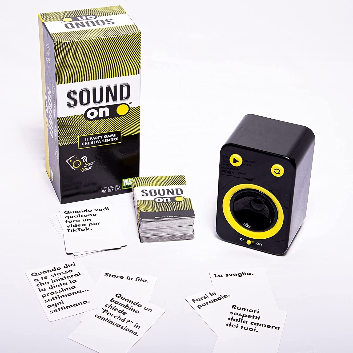 Yas! Games SOUND ON  in Italiano Gioco da Tavolo Società Nuovo NEW