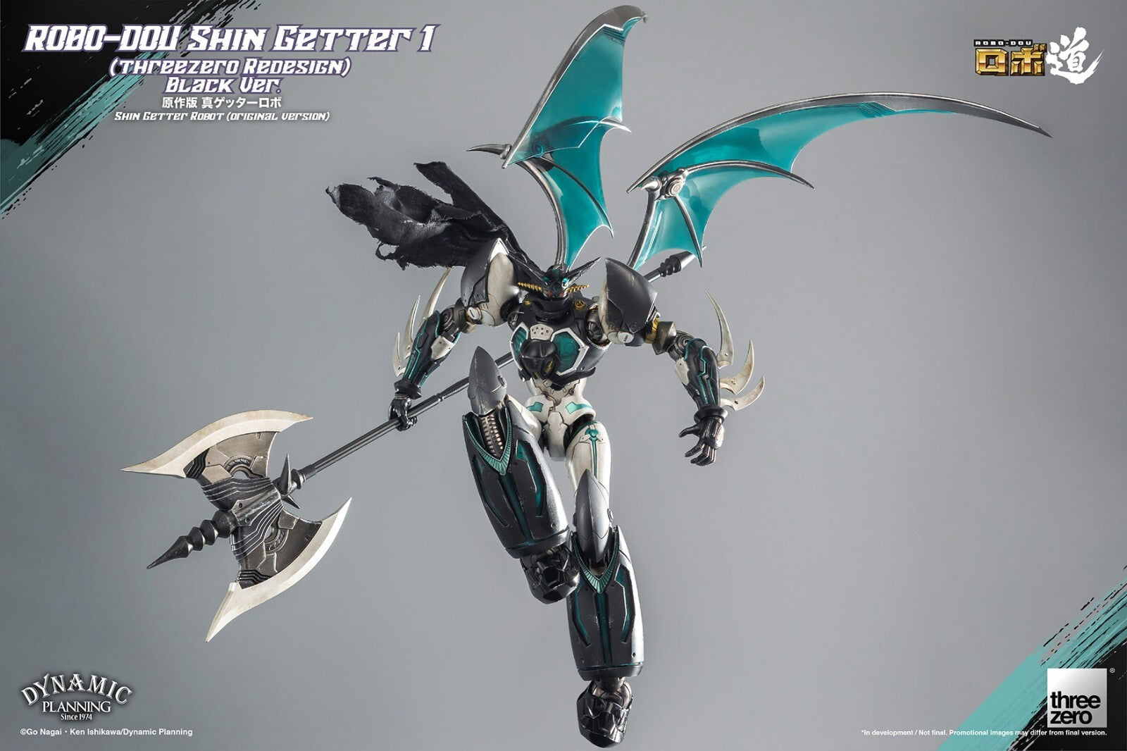 ThreeZero The Last Day Shin Getter 1 Black Ver. Robo-Dou Action Figure Nuovo NEW