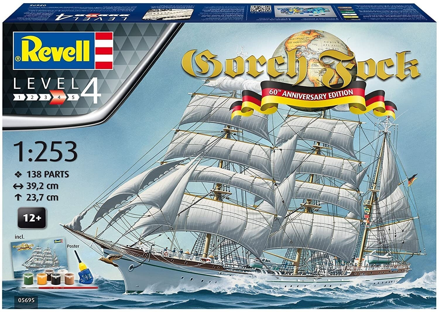 Revell 05695 Gorch Fock Nave Scuola a Vela 1:253 Kit Modellismo Navale Nuovo NEW