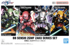 BANDAI - BB SENSHI ZGMF ZAKU SERIES SET Model Kit SD Gunpla Nuovo NEW