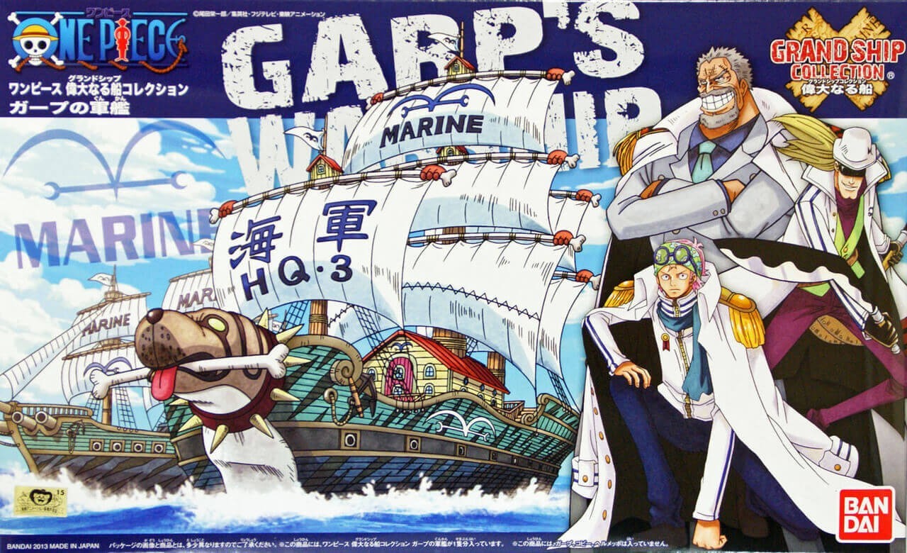 BANDAI ONE PIECE Model Kit Garp Ship Nave Marines GRAND SHIP COLLECTION NEW