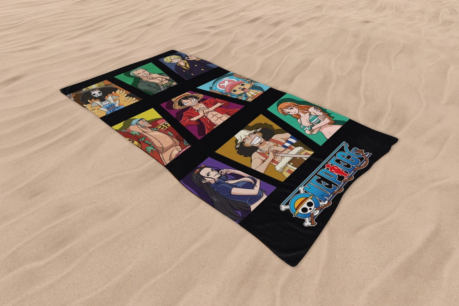 ONE PIECE Telo Da Mare Spiaggia Asciugamano Anime Cotone 70 x 140 cm NUOVO NEW