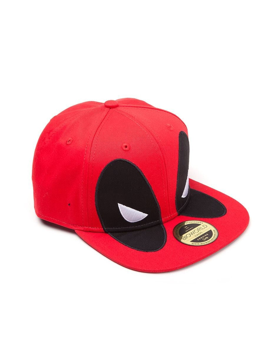 Marvel Deadpool Cappello Snapback Big Face Rosso Difuzed Nuovo NEW Ufficiale