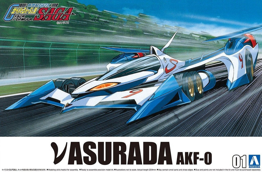 AOSHIMA Cyber Formula 1/24 NU ASURADA AKF-0 Model Kit da assemblare NUOVO New