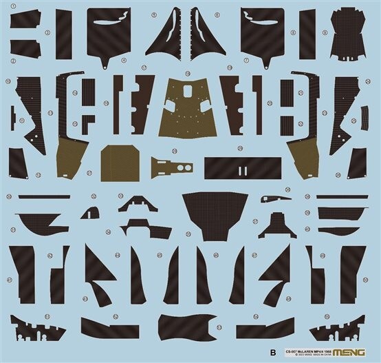 MENG Model Model Kit McLaren MP4/4 1988 In scala 1:24 Da Assemblare Nuovo NEW