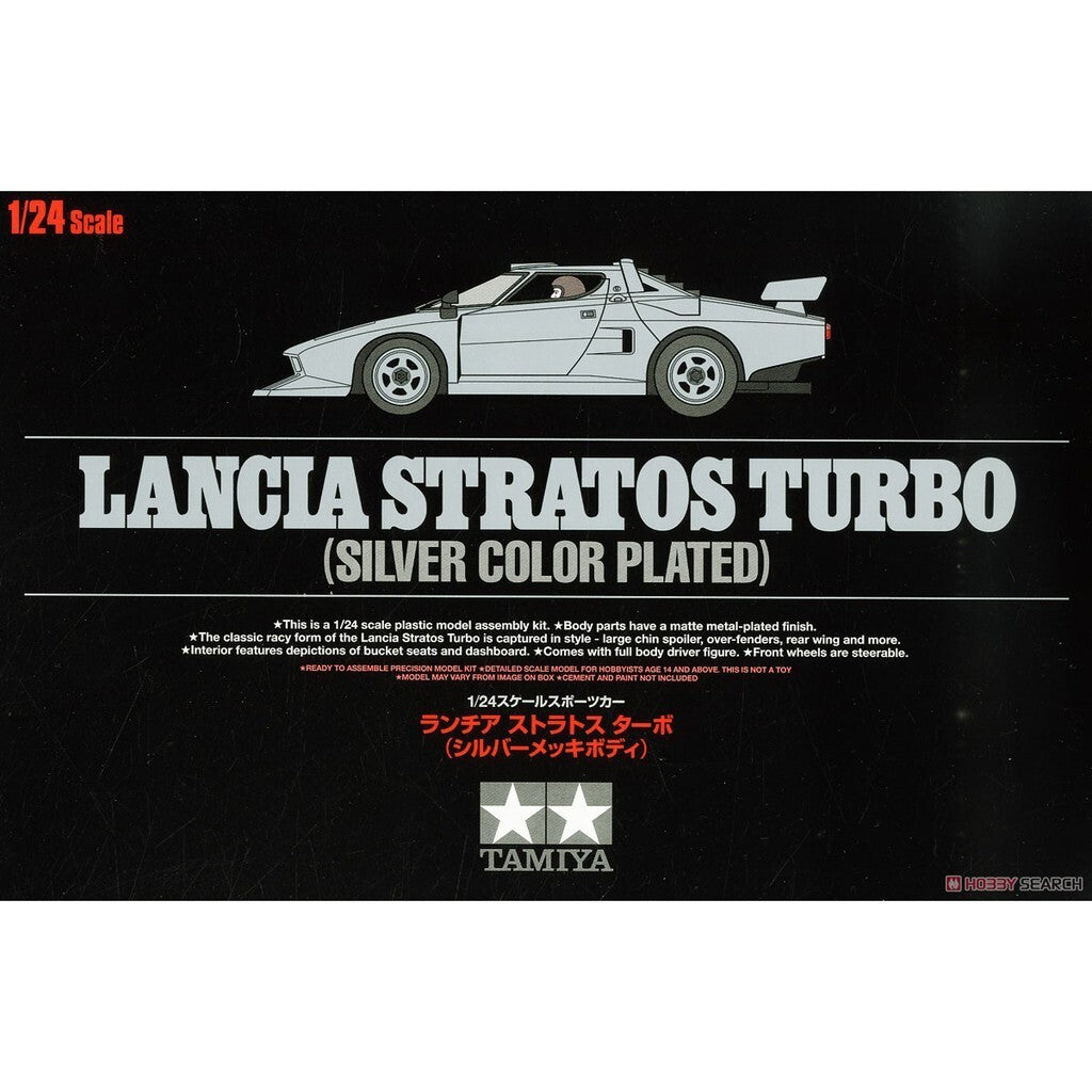 Tamiya 25418 Lancia Stratos Turbo (Silver Color Plated) Kit Montaggio 1/24 Nuova