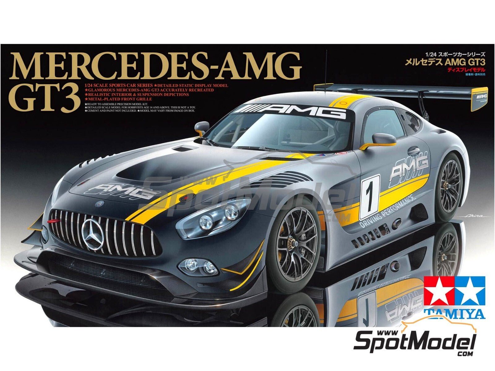 Tamiya TA24345  Mercedes AMG GT3 Kit Montaggio 1:24 Nuovo NEW