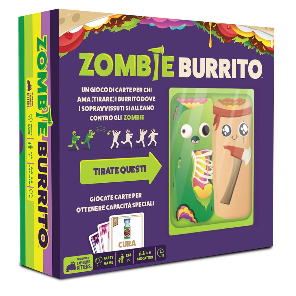 Asmodee ZOMBIE BURRITO Party Games Gioco di Società Italiano Nuovo NEW