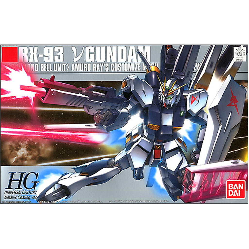 NU GUNDAM RX-93  Metallic Coat Amuro Model Kit 1/144 HG Bandai Gunpla Nuovo NEW