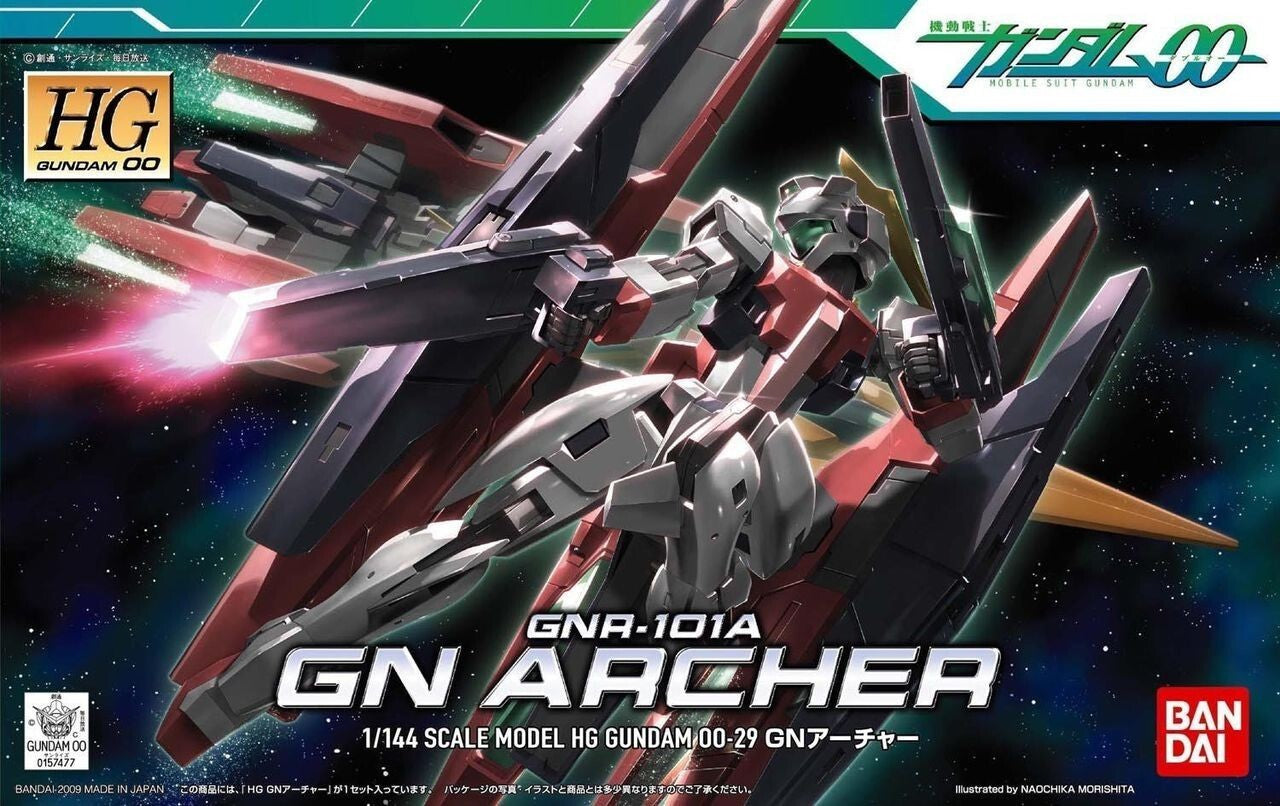BANDAI 1/144 Gundam GN Archer Model Kit HG High Grade 00 Double O Gunpla NEW