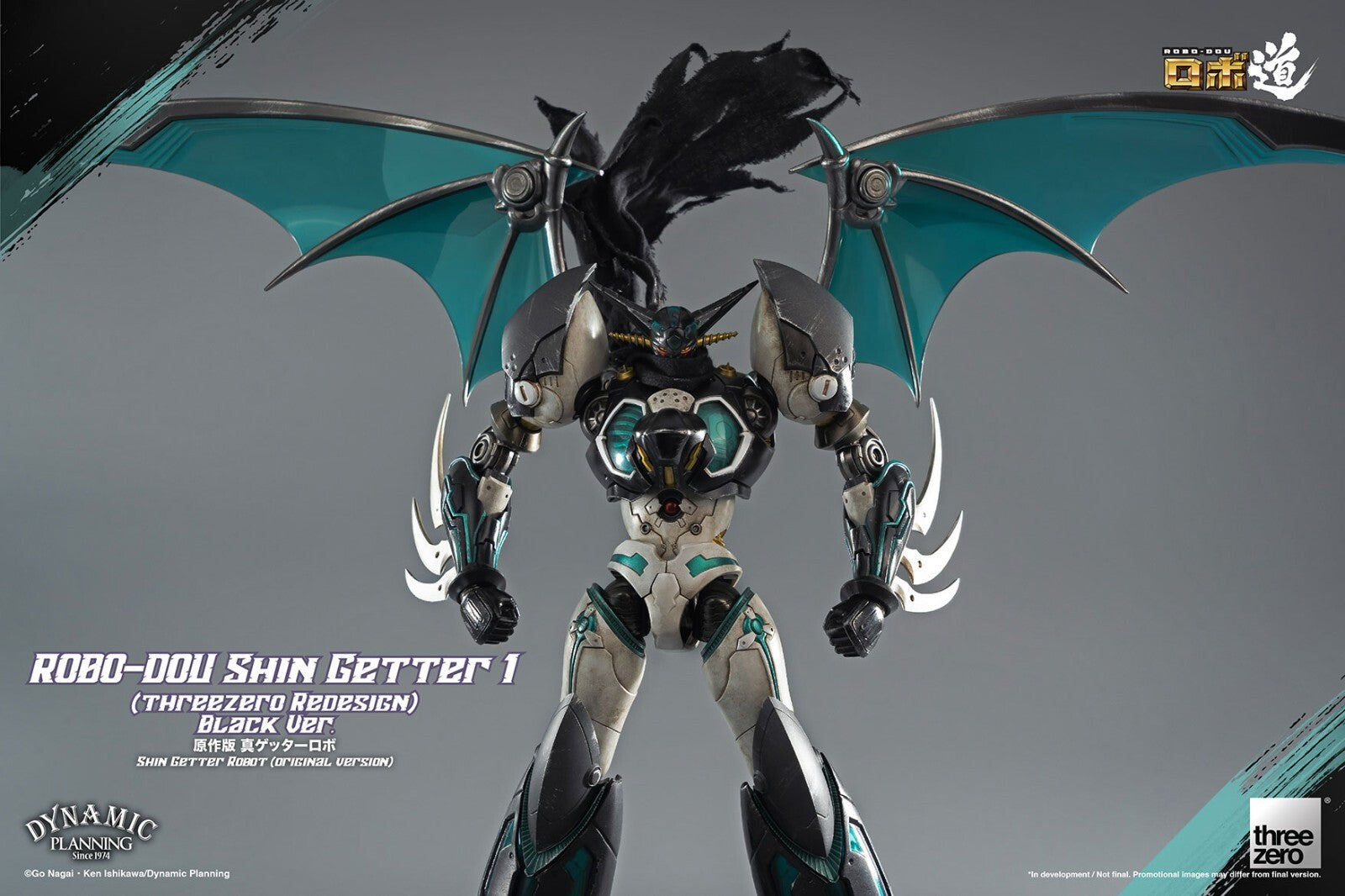 ThreeZero The Last Day Shin Getter 1 Black Ver. Robo-Dou Action Figure Nuovo NEW