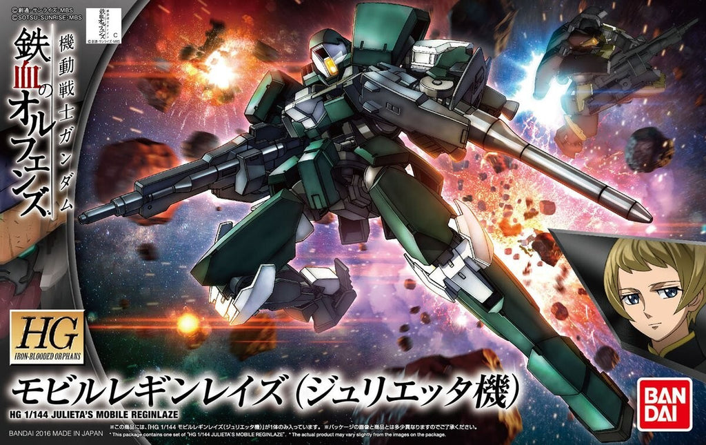 BANDAI 1/144 JULIETA'S MOBILE REGINLAZE Model Kit HG Gundam Gunpla IBO Nuovo NEW