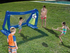 BESTWAY Porta da Calcio Gonfiabile Spruzzatori Laterali e Pallone Nuovo NEW