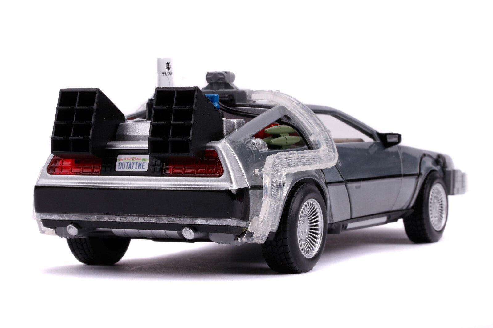 Jada Back to the Future II Hollywood Rides Diecast Modelo 1/24 DeLorean BTTF NEW