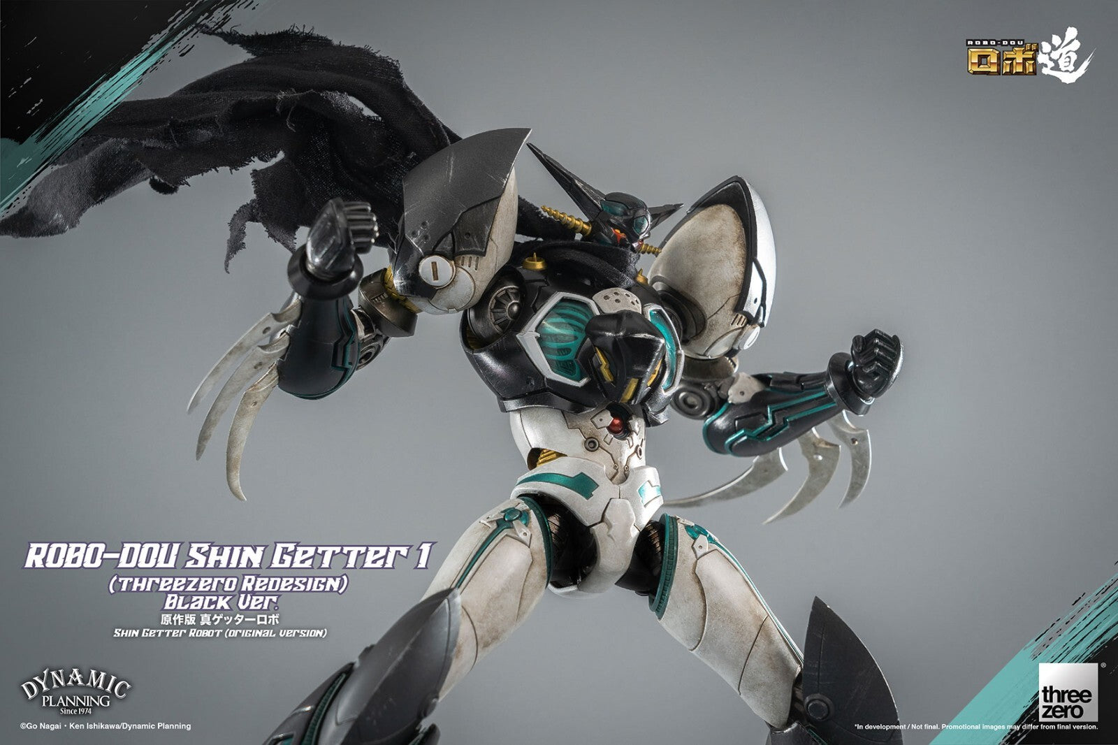 ThreeZero The Last Day Shin Getter 1 Black Ver. Robo-Dou Action Figure Nuovo NEW