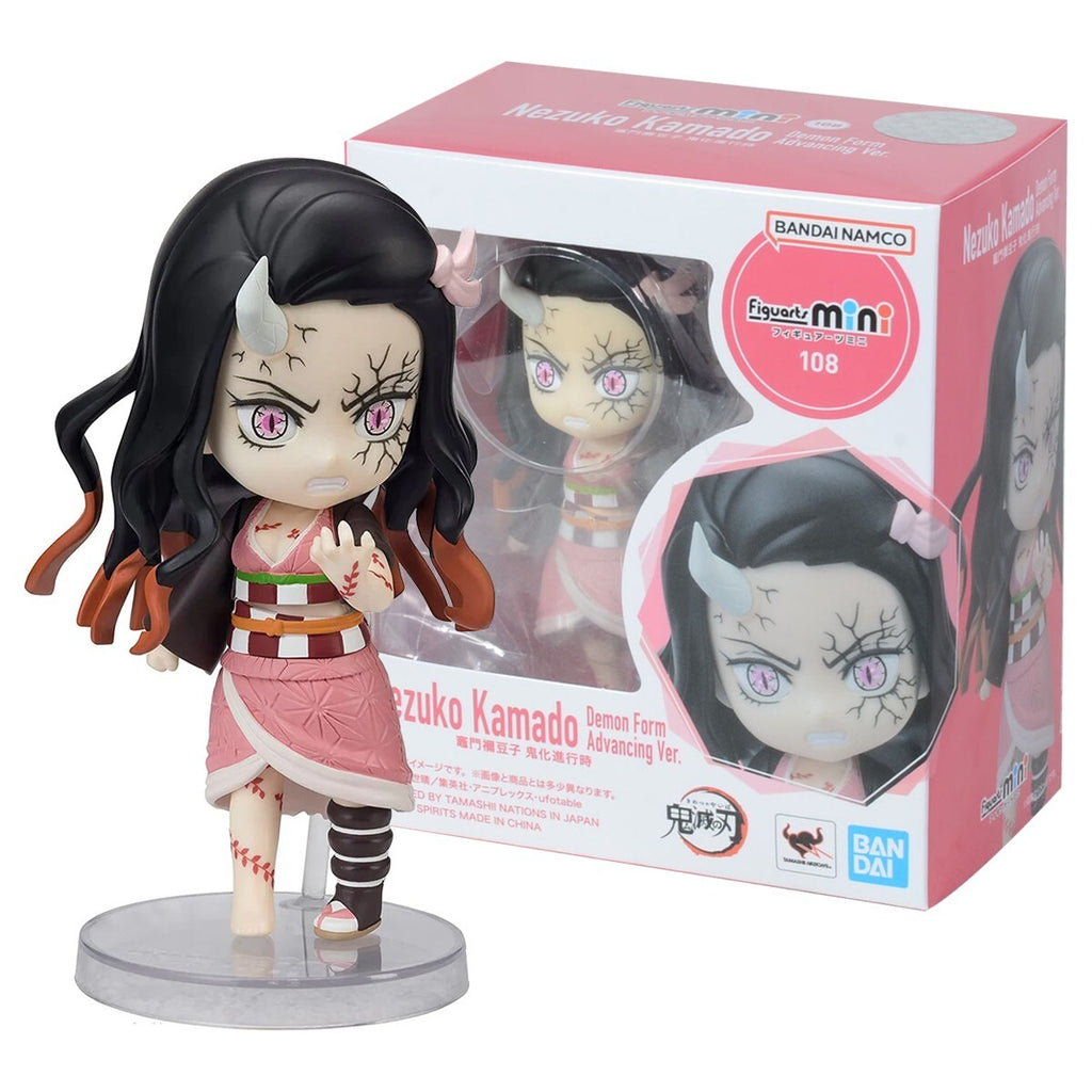 Bandai Namco Demon Slayer Figuarts Mini NEZUKO KAMADO Demon Form Nuovo New