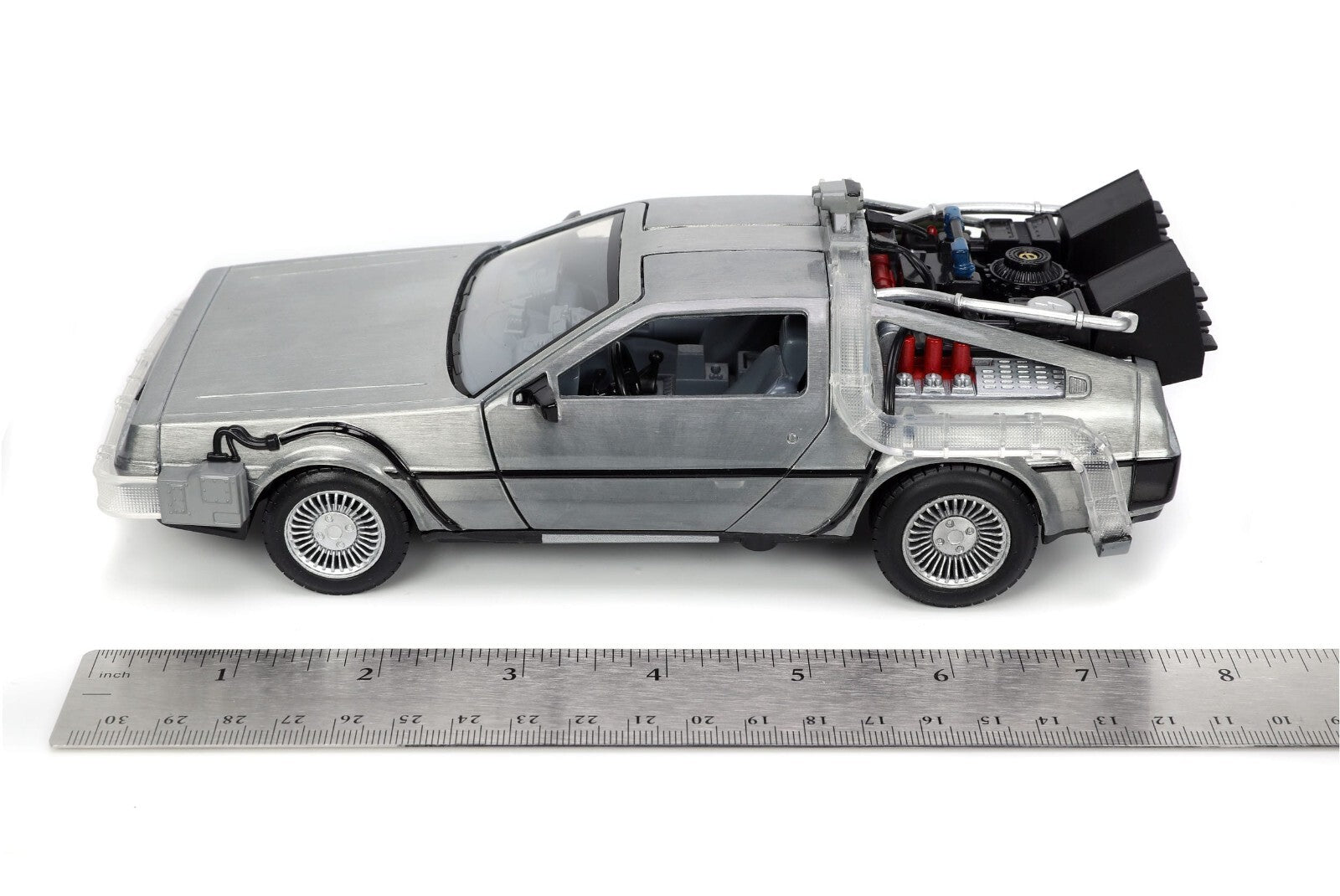 Jada Back to the Future Hollywood Rides Diecast Modelo 1/24 DeLorean BTTF NEW