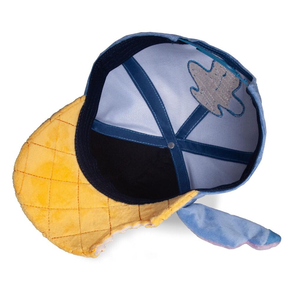 Cappello Snapback 3D Disney Stitch Ananas Orecchie Regolabile Difuzed Nuovo NEW