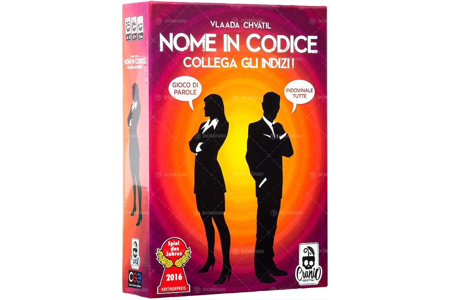 Cranio Creations NOME IN CODICE Collega Gli Indizi! Gioco da Tavolo Società NEW