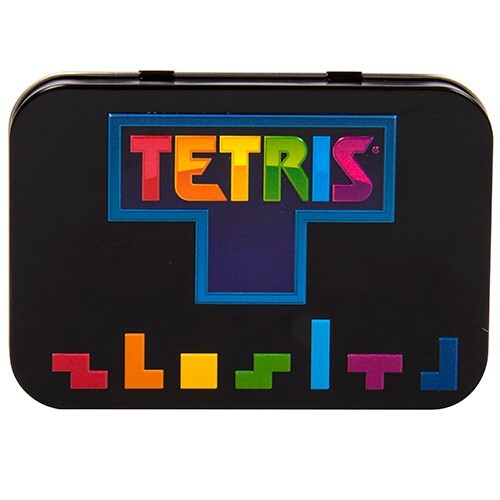 Console Portatile Tetris Arcade Retro 8-bit Tin Box Fizz Creations NUOVO NEW