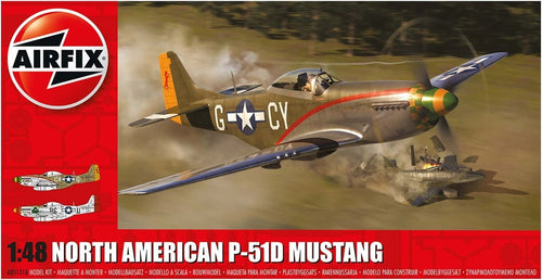 Airfix A05131A Aereo North American P-51D Mustang 1:48 Model Kit Hobby Nuovo NEW