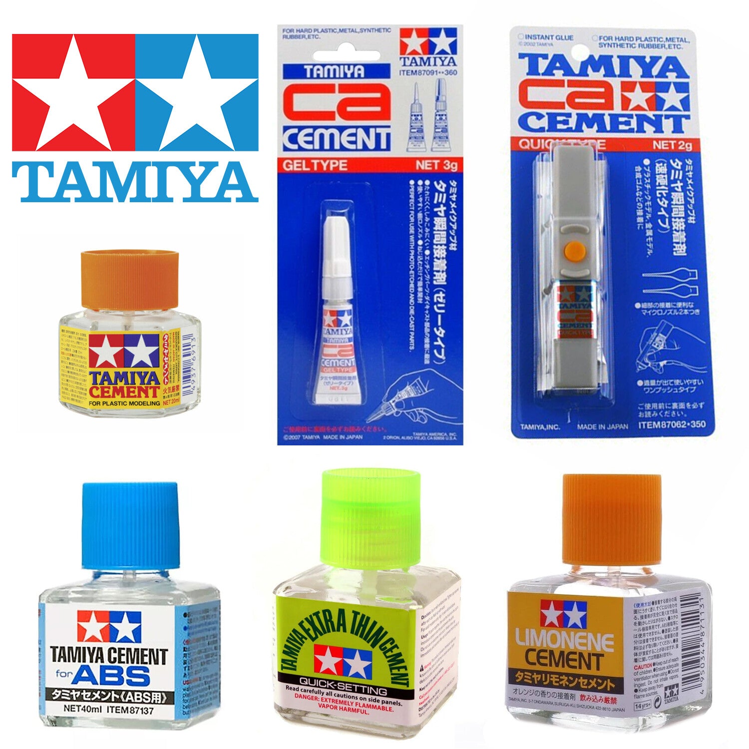 TAMIYA Cement Colla a scelta Nuovo NEW