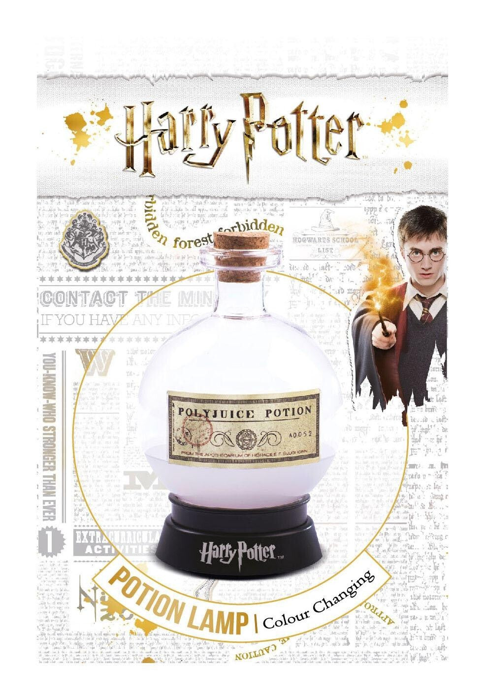 Fizz Cretion Harry Potter Lampada Cambia Colore Mood Lamp Polyjuice Potion 14 cm
