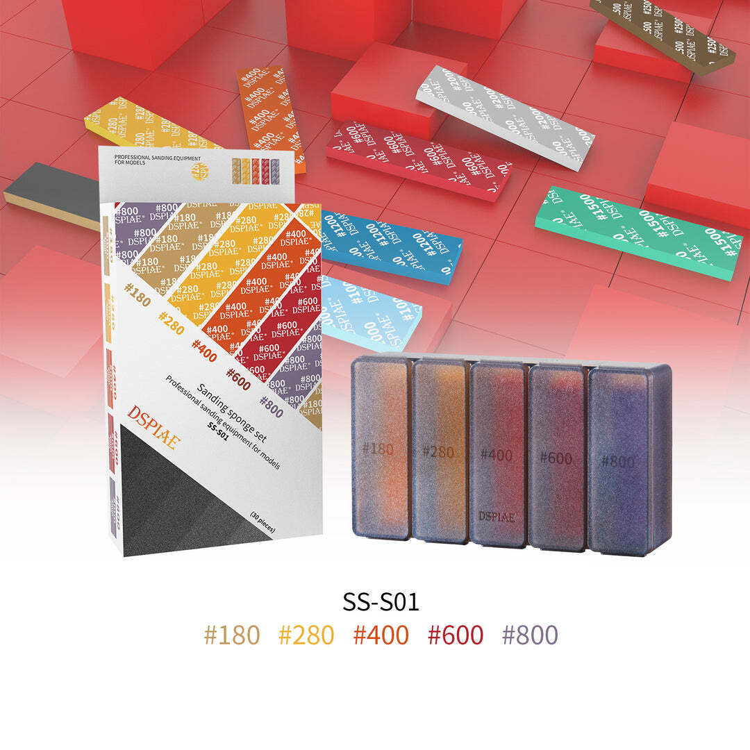 DSPIAE SS-S01 SS-S02 Sanding Sponge 30pcs Carta Vetrata Spugnette Abrasive NEW