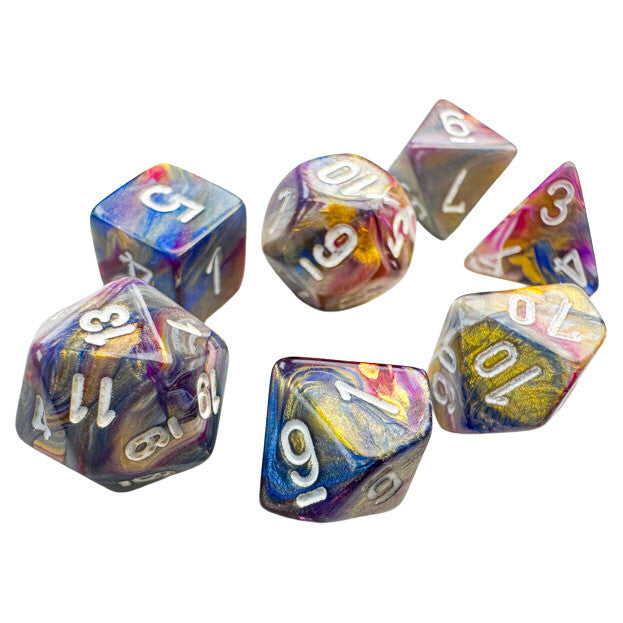 Chessex Mini Dadi Poliedrici 7 Die Set Da Gioco Ruolo Gioco da Tavolo Nuovo NEW