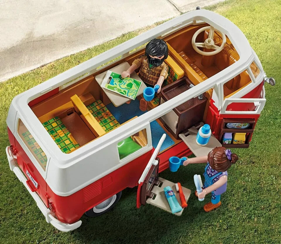Playmobil VW Volkswagen  T1 Camping Bus Van Vintage 70176  Nuovo Sigillato NEW