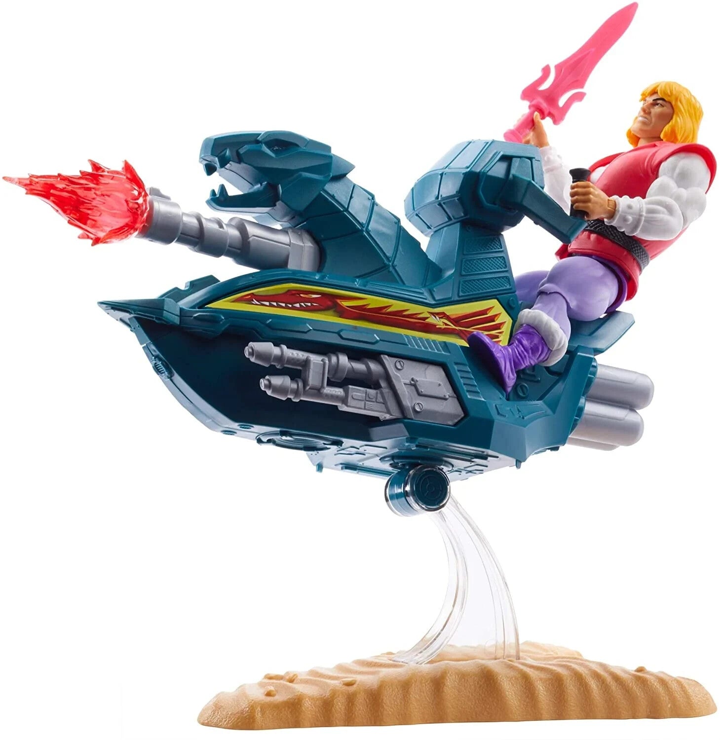 MATTEL Masters of the Universe MOTU Prince Adam SKY SLED HE-MAN Retro Nuova NEW