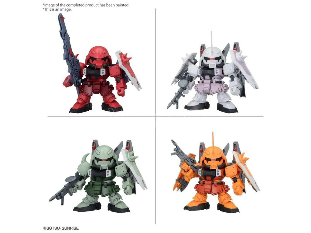 BANDAI - BB SENSHI ZGMF ZAKU SERIES SET Model Kit SD Gunpla Nuovo NEW