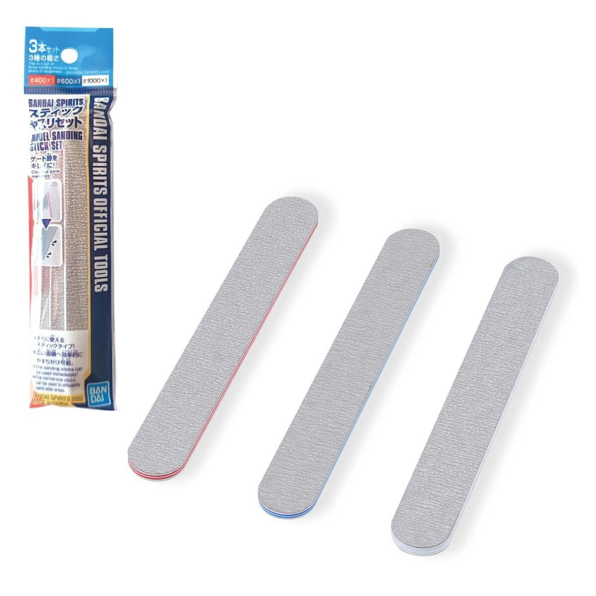 BANDAI Model SANDING STICK SET 3 Pz Carta Abrasiva