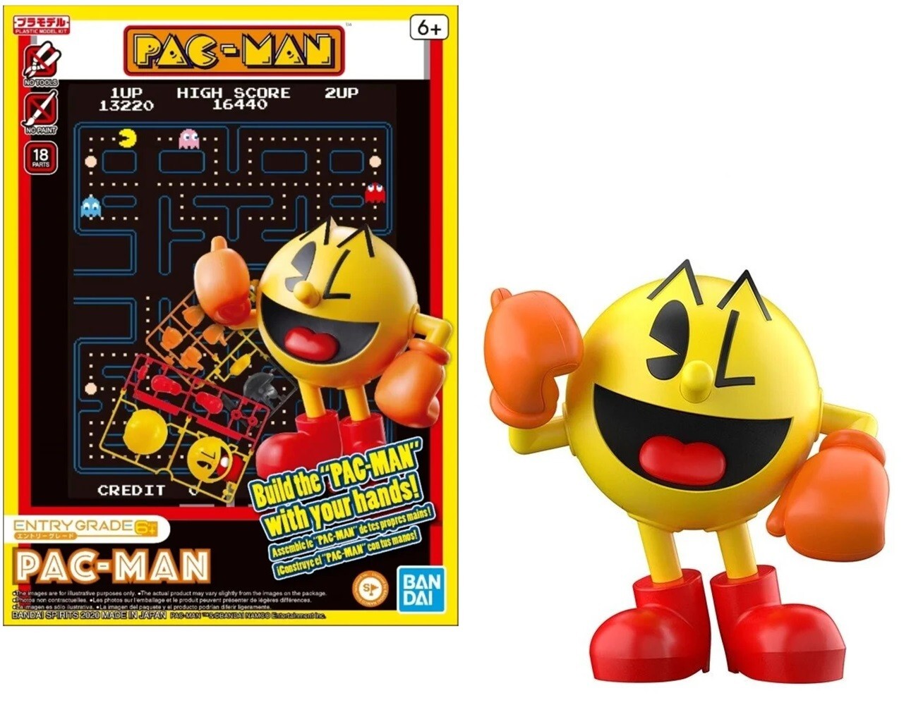 BANDAI Entry Grade PAC-MAN  Model Kit Bandai Gunpla Nuovo NEW