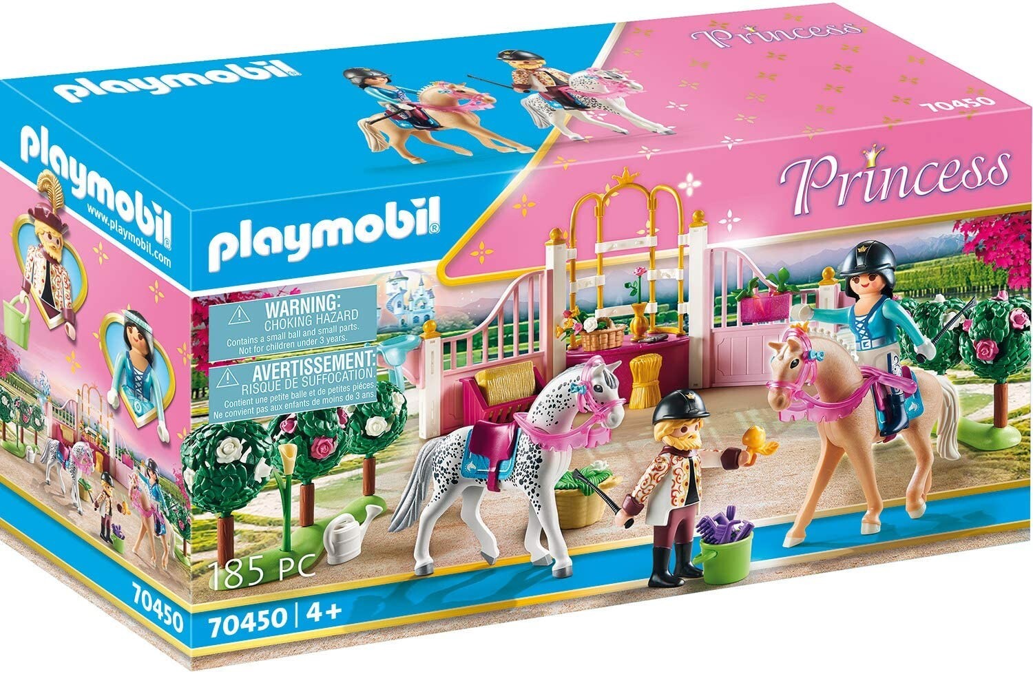 Playmobil 70450 Princess Lezione di Equitazione Principessa con Cavalli NEW